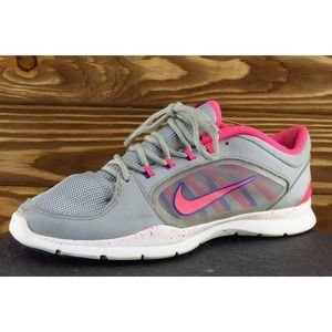 Nike‎ Training Women Sz 8.5 M Gray Lace Up Running Mesh Shoe
